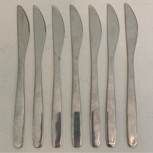 7 Ikea 224 58 Stainless Steel Flatware 8" Dinner Knives Knife Silverware Set Lot